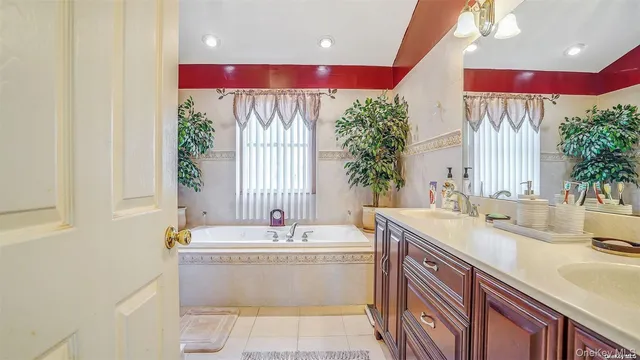 a living room with furniture and flat screen tv