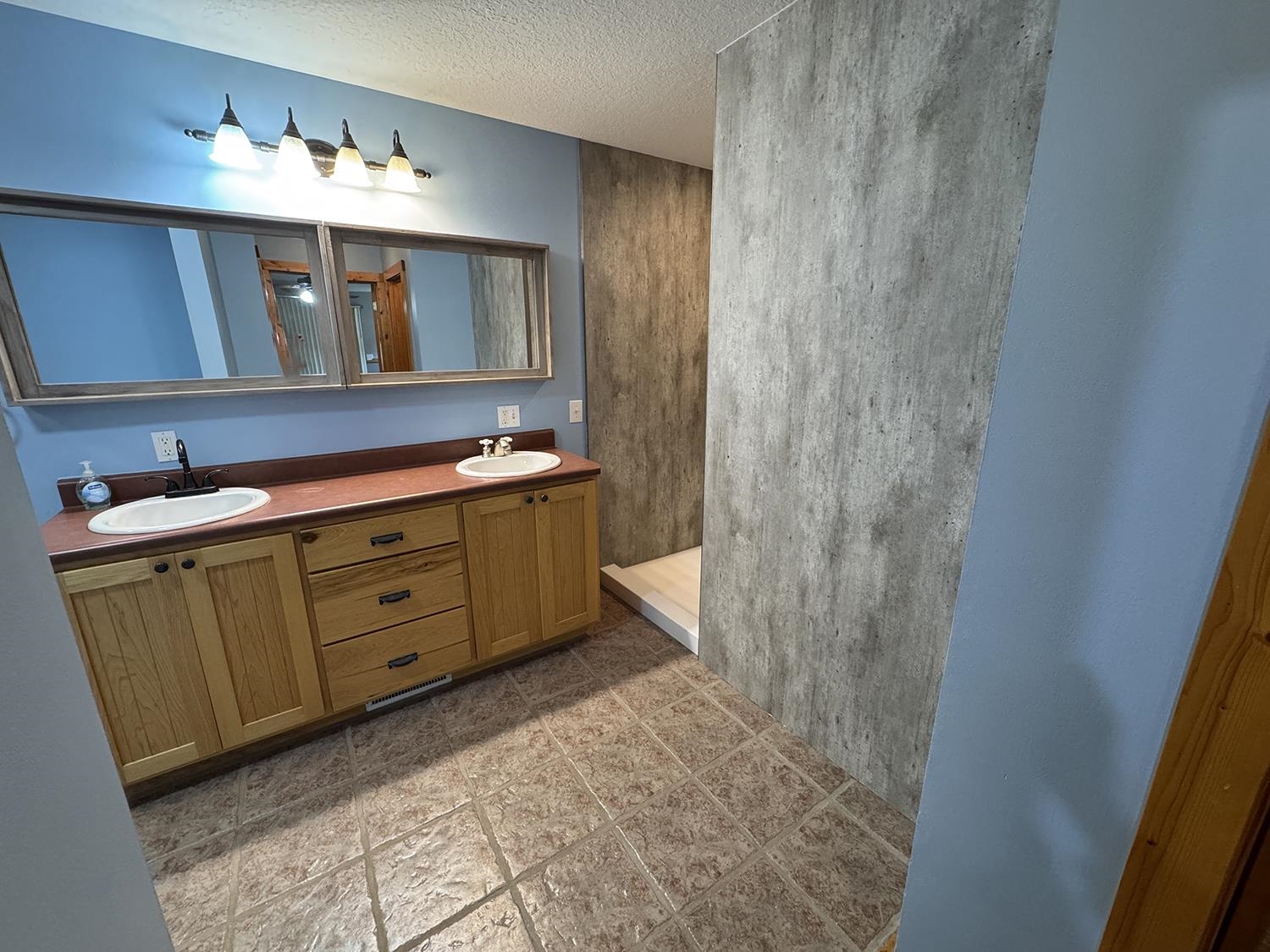 7876 Hickory Grove Road Savanna, IL 61074 - Photo 32 of 67 a bathroom with a sink and a mirror