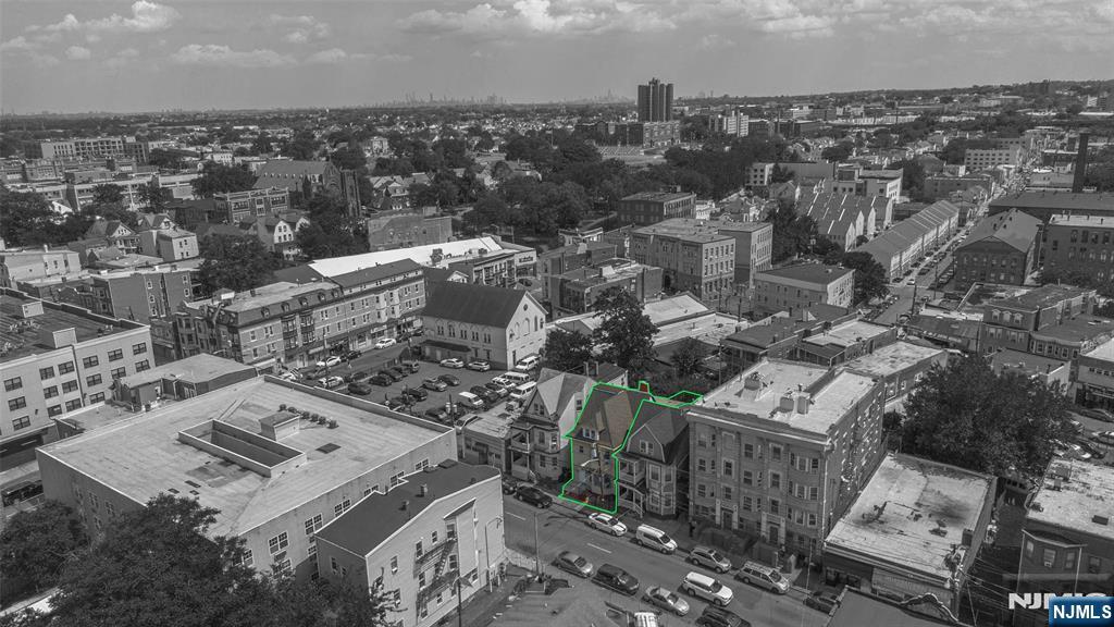 58 Park Paterson, NJ 07501 - Photo 32 of 36 an aerial view of a city with lots of residential buildings