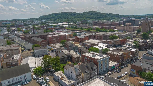 an aerial view of city