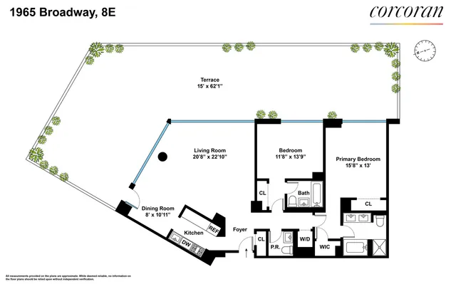 $3,500,000 | 1965 Broadway, Unit 8E | Upper West Side