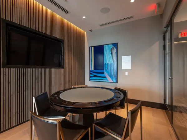 a table and chairs in a kitchen