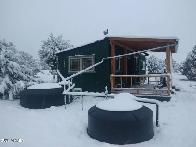 a house view with a seating space