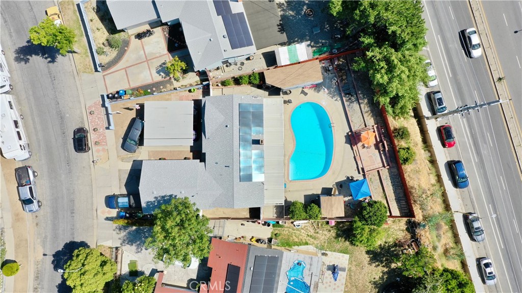 10861 Jaime Lakeview Terrace Pacoima, CA 91331 - Photo 2 of 30 an aerial view of residential house with outdoor space and parking