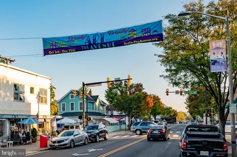 a view of street with sitting area