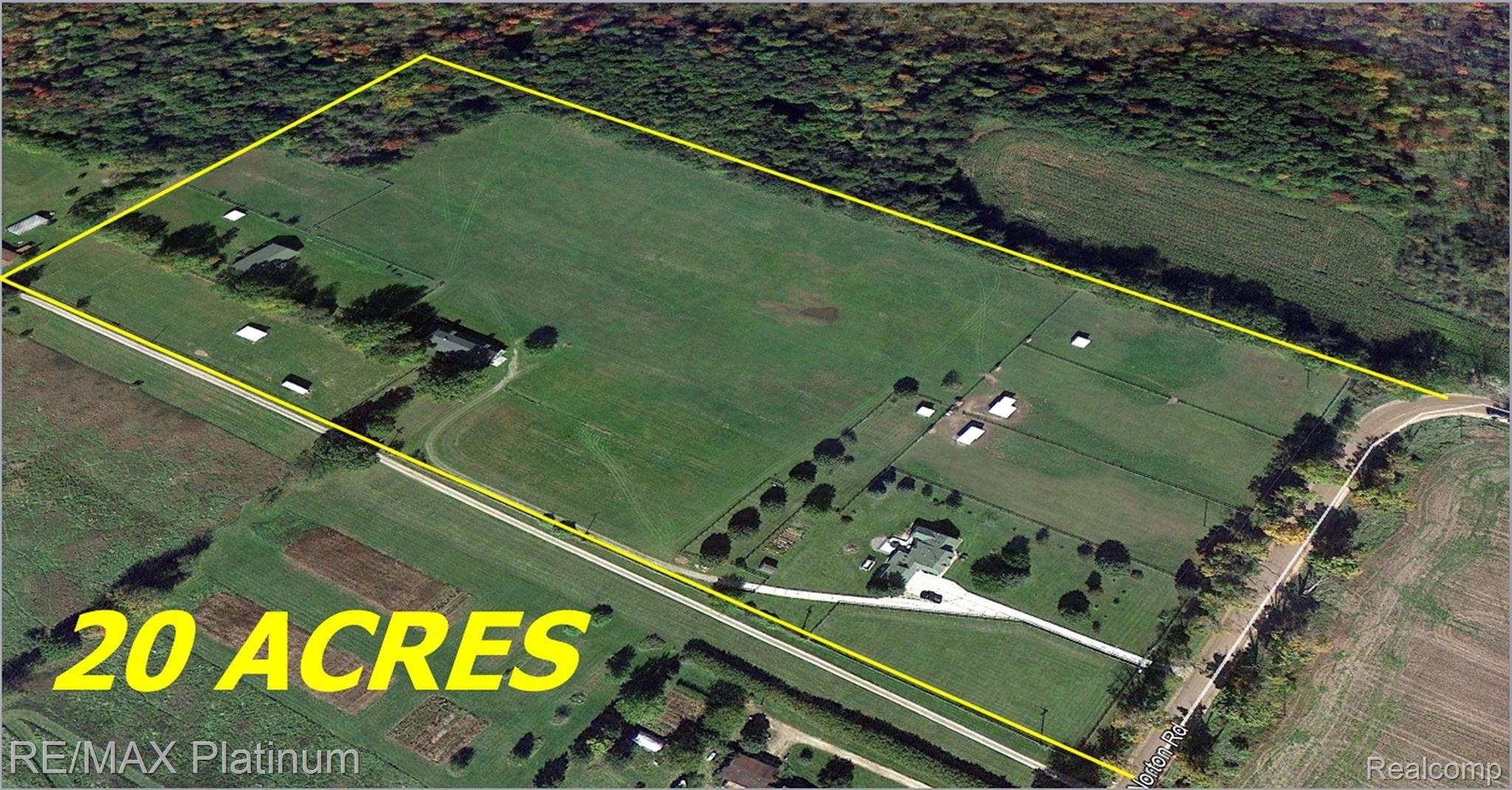 5252 Norton Road Howell, MI 48843 - Photo 5 of 35 AERIAL 20ACRES.jpg