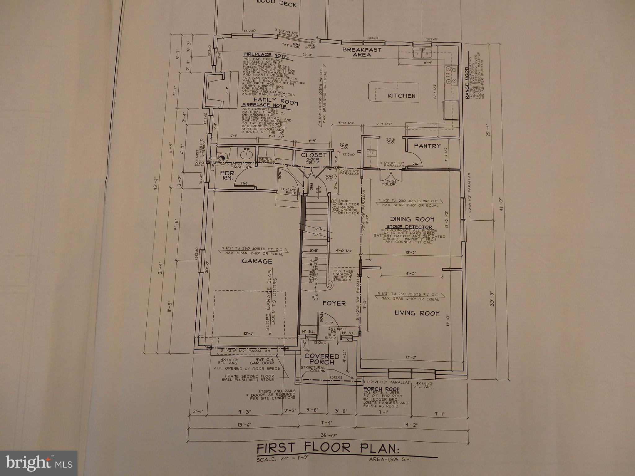 2526 East County Line Road Ardmore, PA 19003 - Photo 19 of 36 First Floor Plan