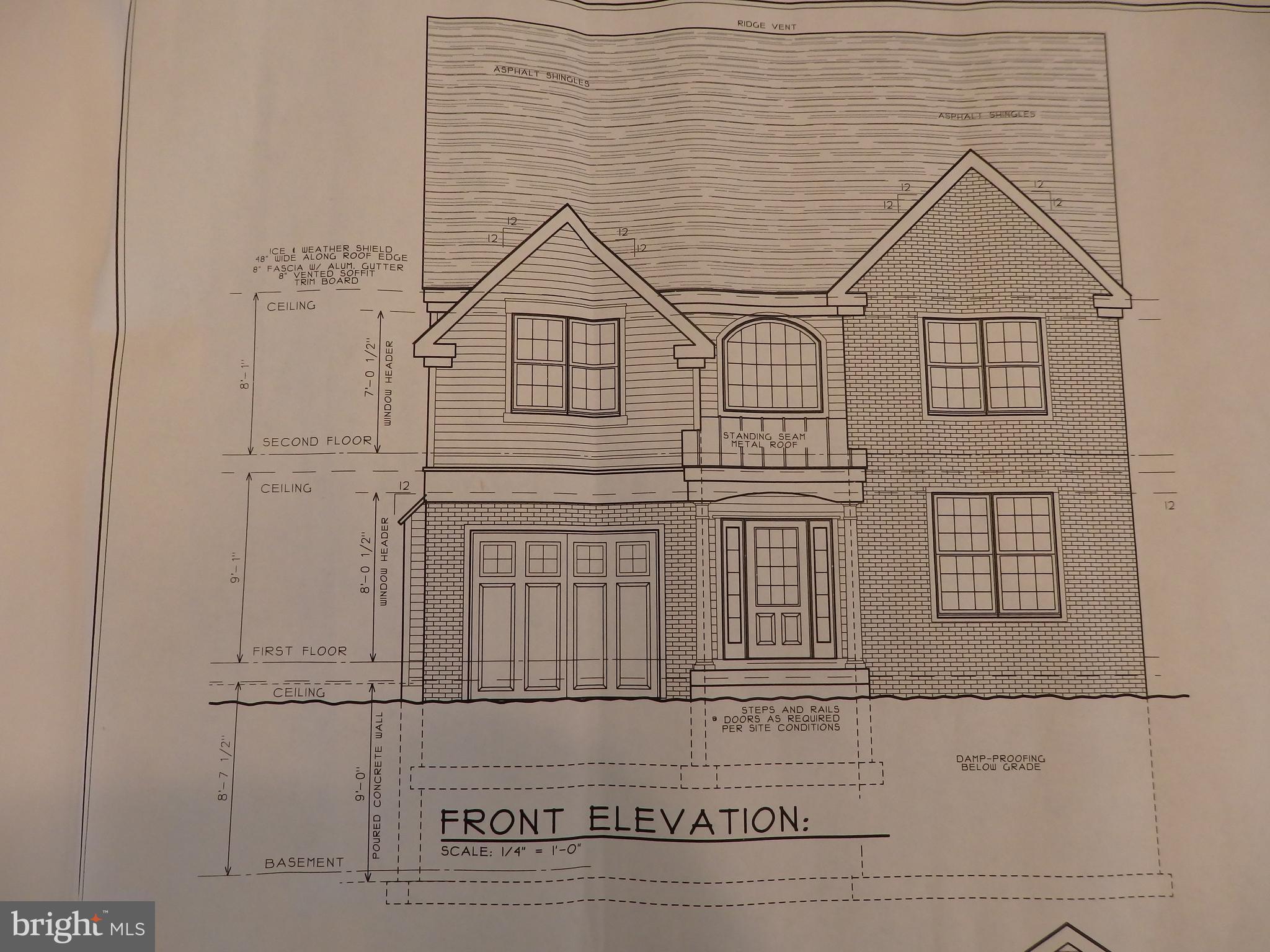 2526 East County Line Road Ardmore, PA 19003 - Photo 3 of 36 Front Elevation Plan