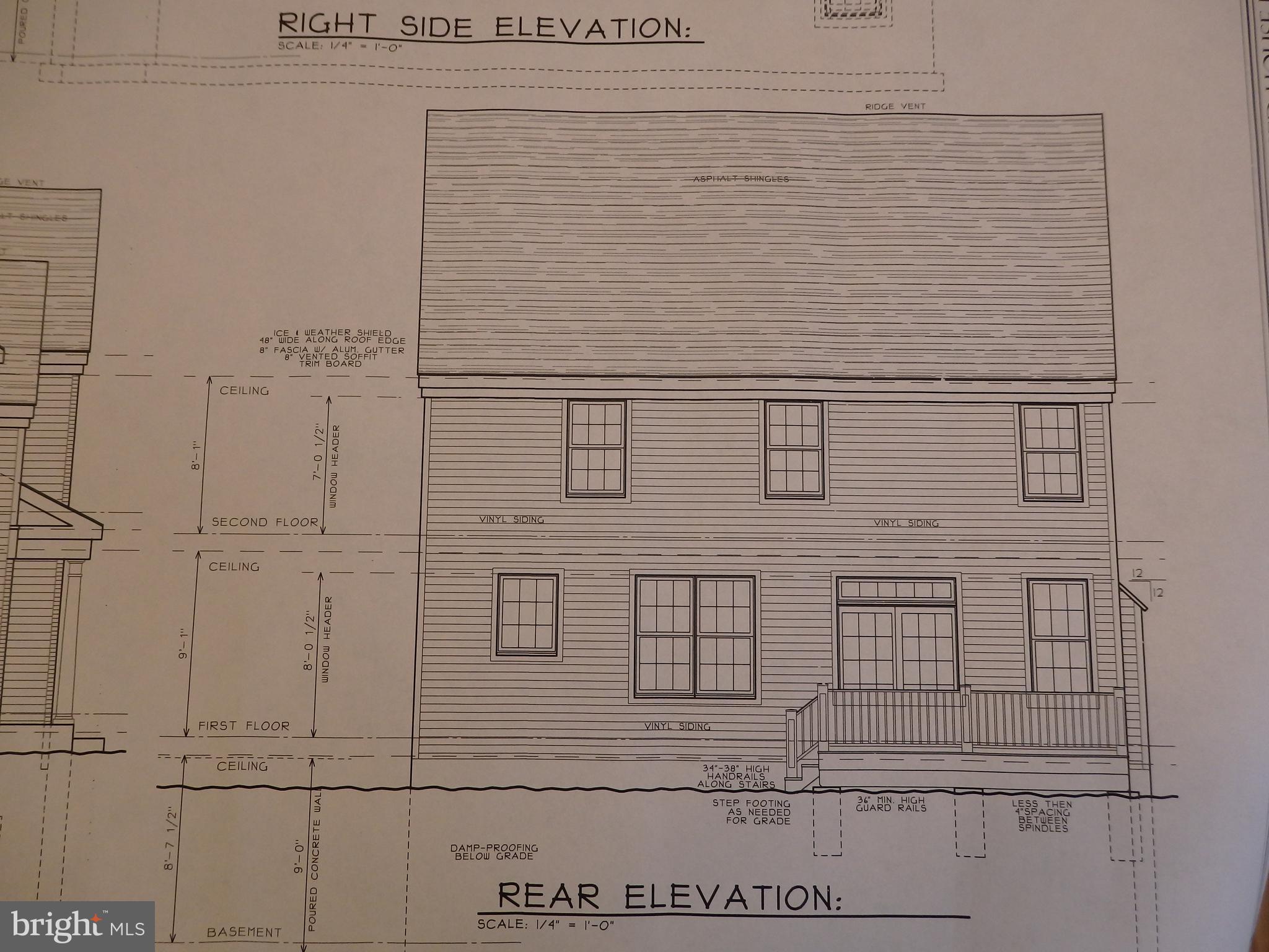 2526 East County Line Road Ardmore, PA 19003 - Photo 7 of 36 Rear Elevation Plan