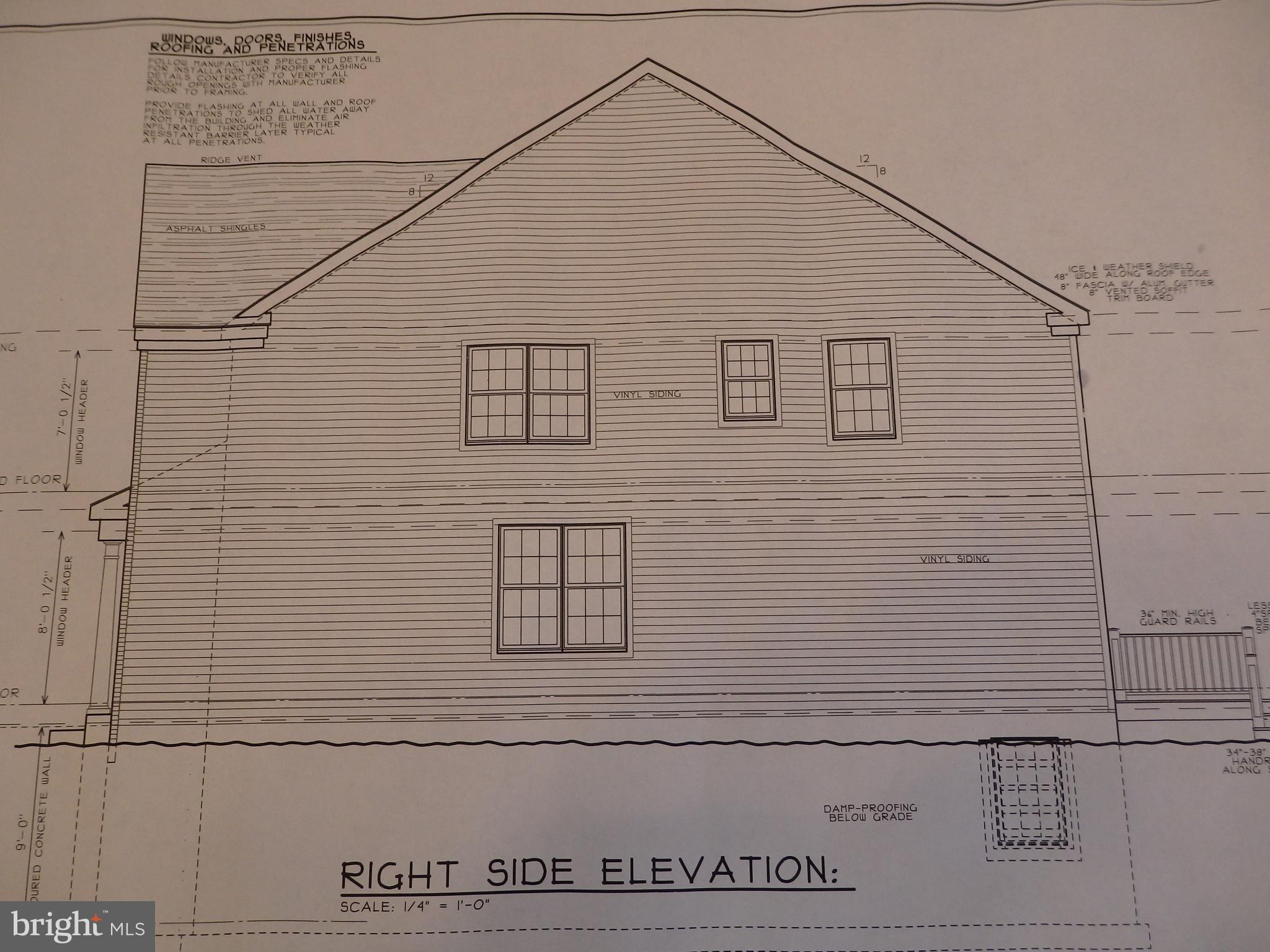 2526 East County Line Road Ardmore, PA 19003 - Photo 10 of 36 Right Side Elevation Plan
