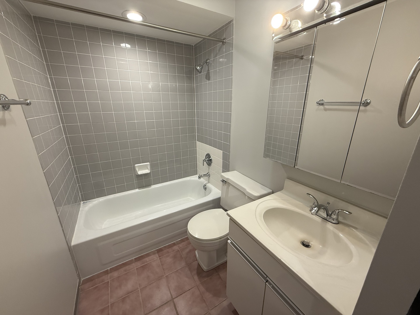 744 West Gordon Terrace, Unit 308 Chicago, IL 60613 - Photo 15 of 15 a bathroom with a sink a toilet and shower