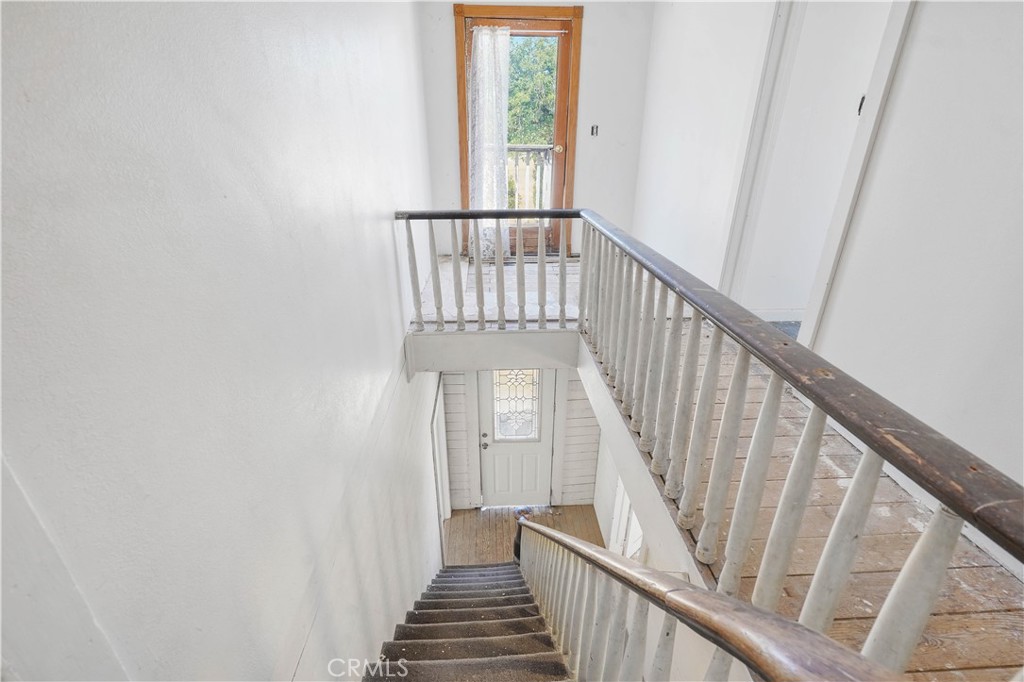 2010 Ladder Ridge Road Upper Lake, CA 95485 - Photo 9 of 75 a view of staircase with wooden floor and white walls