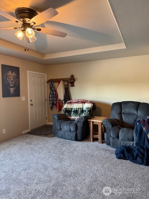94 Grafton Road Wauconda, WA 98859 - Photo 17 of 37 a living room with furniture and a chandelier