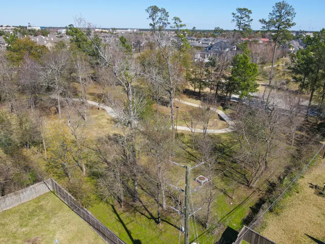 a view of residential houses with city view