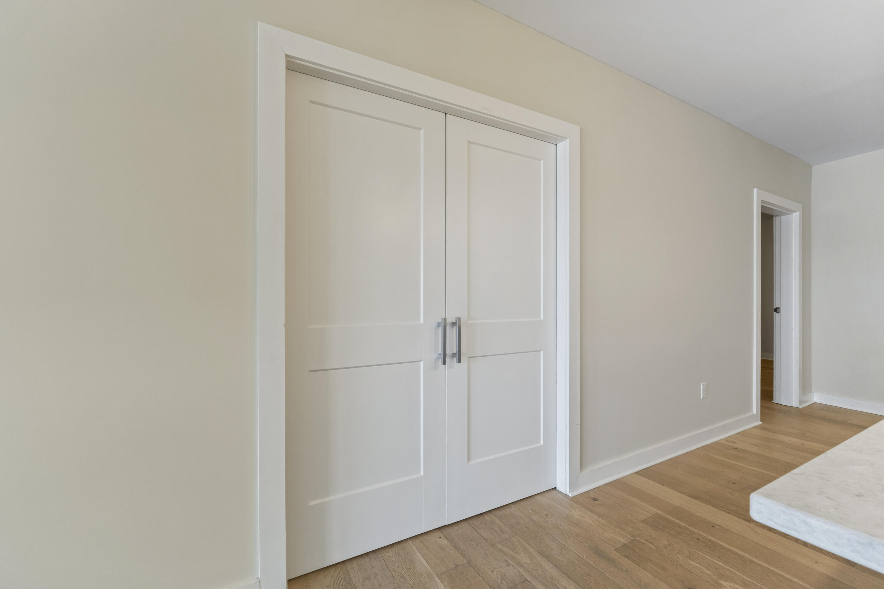 62 India Street, Unit 203 Portland, ME 04101 - Photo 15 of 67 Pocket Doors to Primary Bedroom
