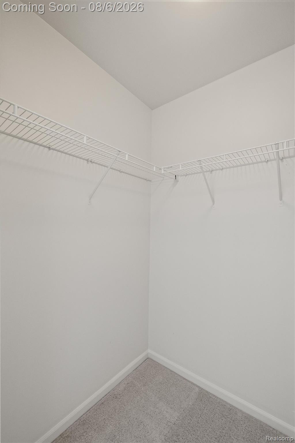 4427 Hannan Road Wayne, MI 48184 - Photo 25 of 33 Walk-in closet featuring wire shelving, white wall paint, white trim, and light gray carpeting