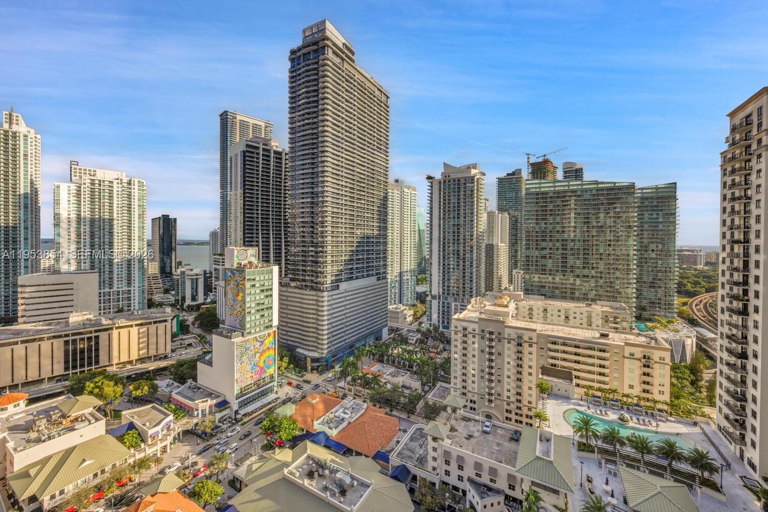 55 Southwest 9th Street, Unit 2406 Miami, FL 33130 - Photo 19 of 38 a view of city with balcony