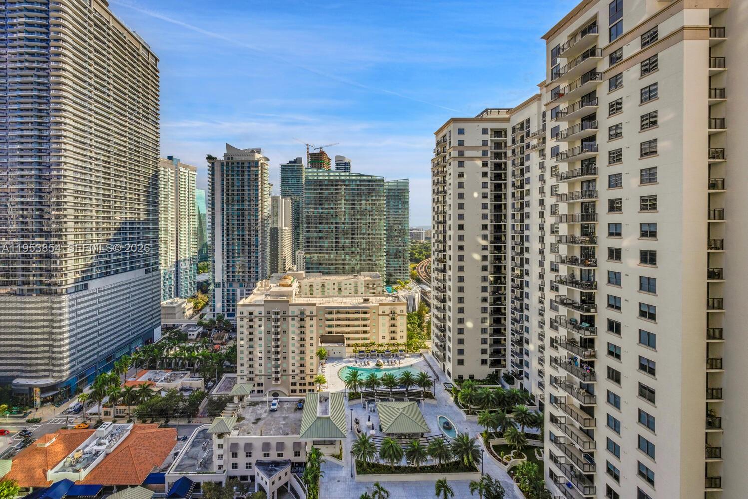 55 Southwest 9th Street, Unit 2406 Miami, FL 33130 - Photo 5 of 38 a view of a city with tall buildings