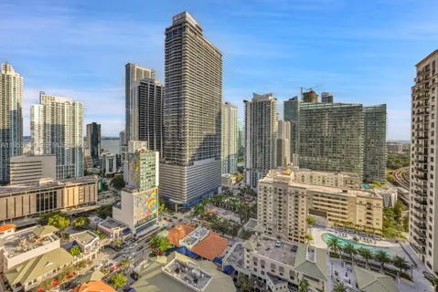 a view of city with balcony