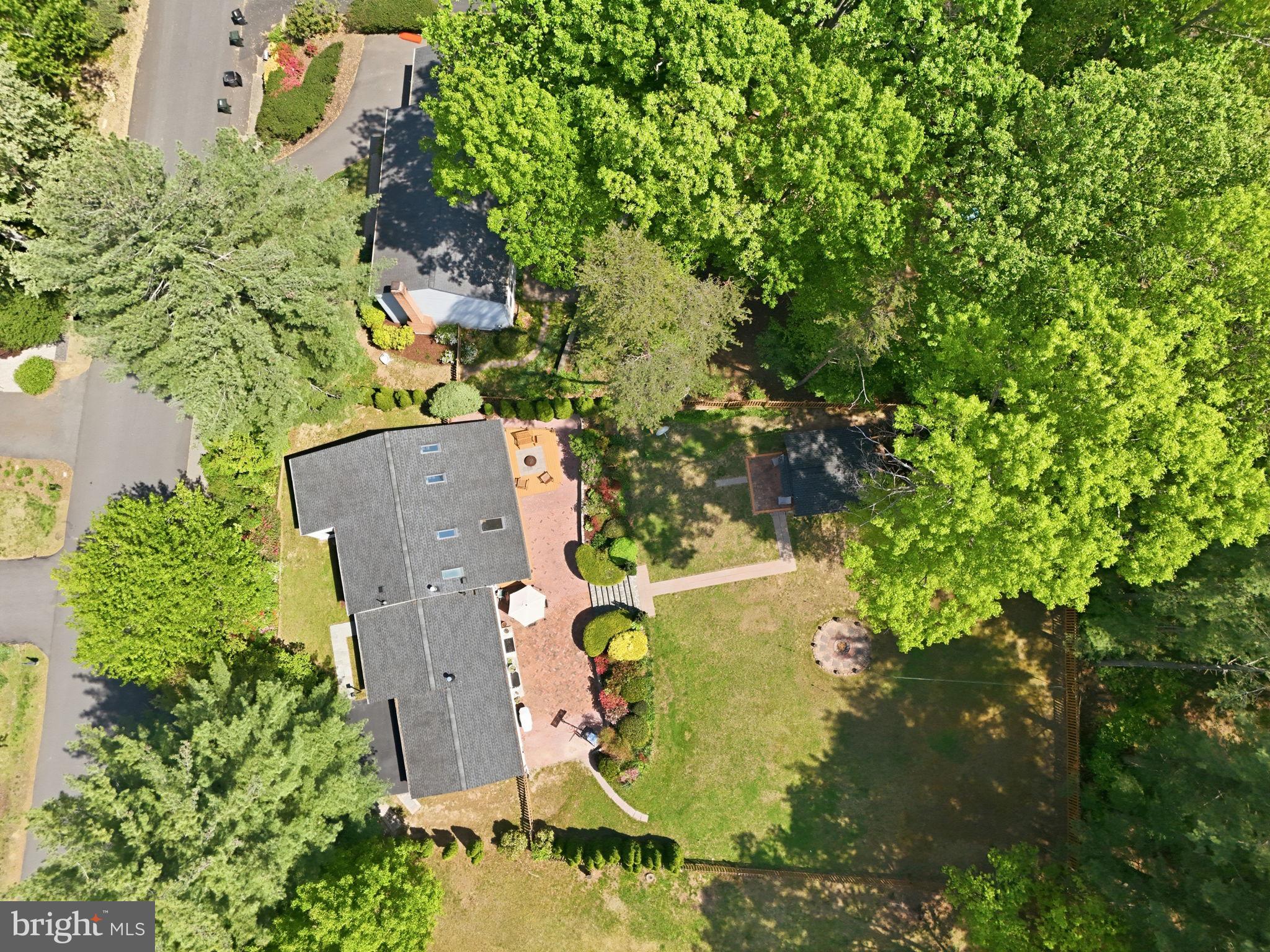 10929 Howland Drive Reston, VA 20191 - Photo 49 of 66 an aerial view of residential house with outdoor space and trees all around