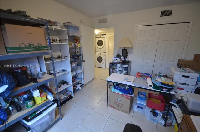 a room with storage and utility