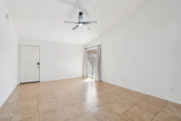 a backyard of a house