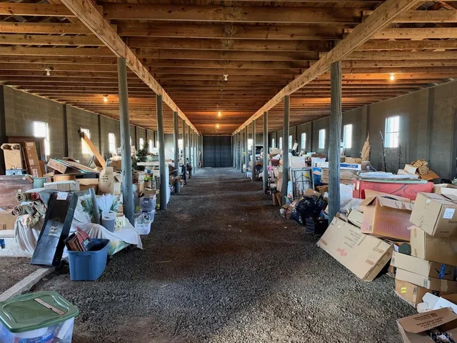 a area with lots of table and chairs
