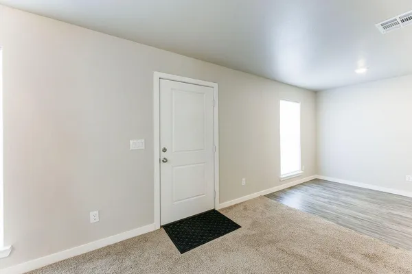 a view of an empty room