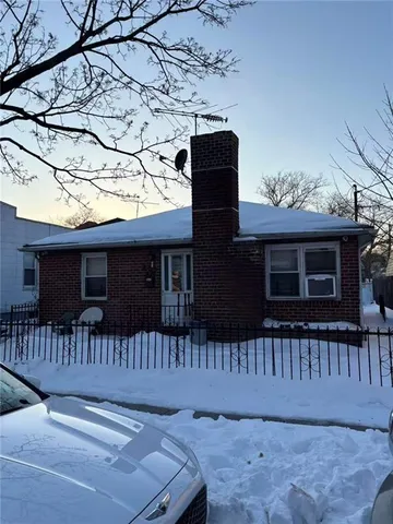 a front view of a house