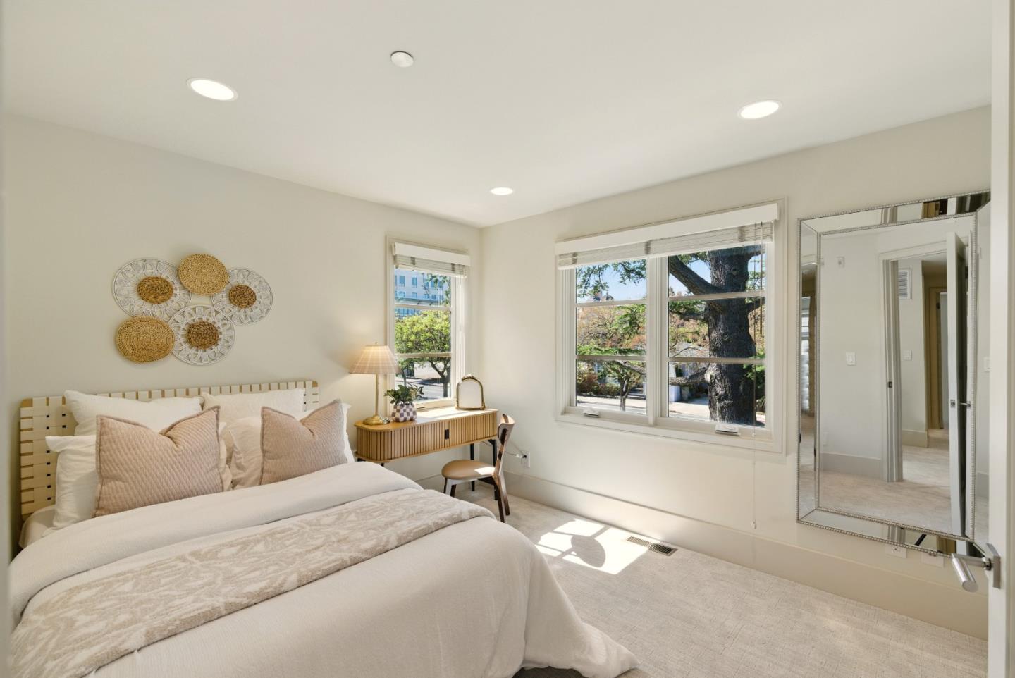 958 California Street Mountain View, CA 94041 - Photo 15 of 25 a bedroom with a bed and glass window