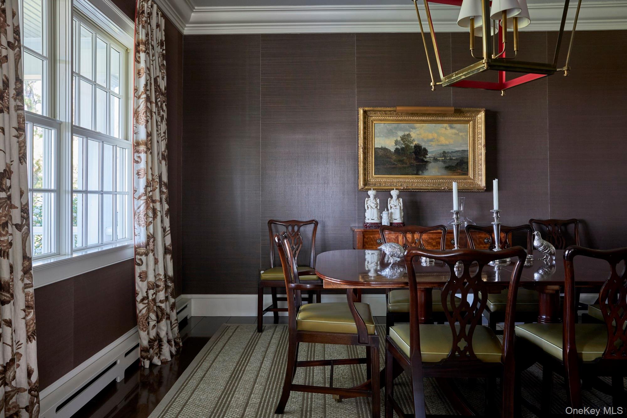 790 Stanford Road Millbrook, NY 12545 - Photo 21 of 50 a view of a dining room with furniture and chandelier