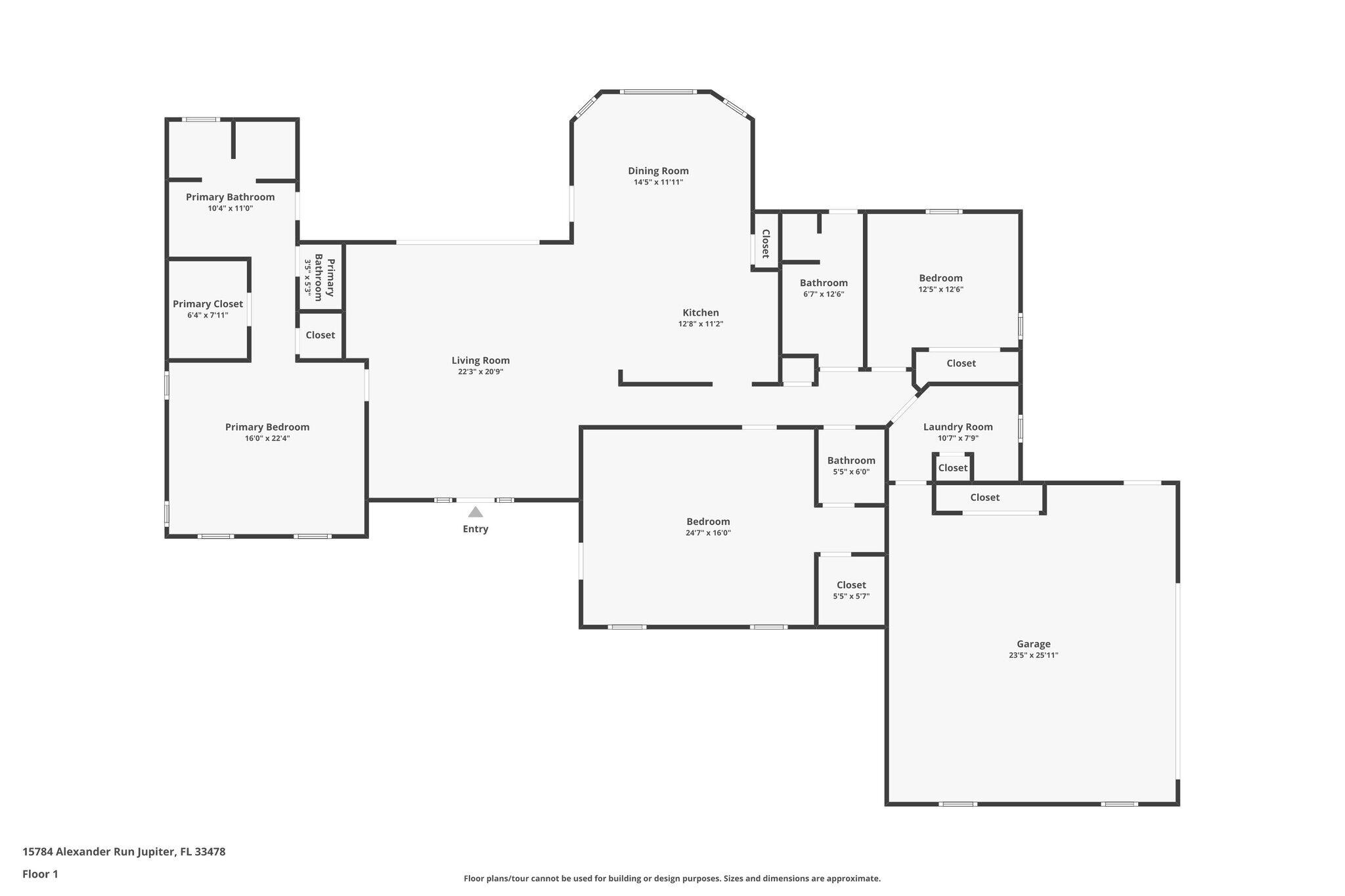 15784 Alexander Run Jupiter, FL 33478 - Photo 44 of 44 a picture of a floor plan