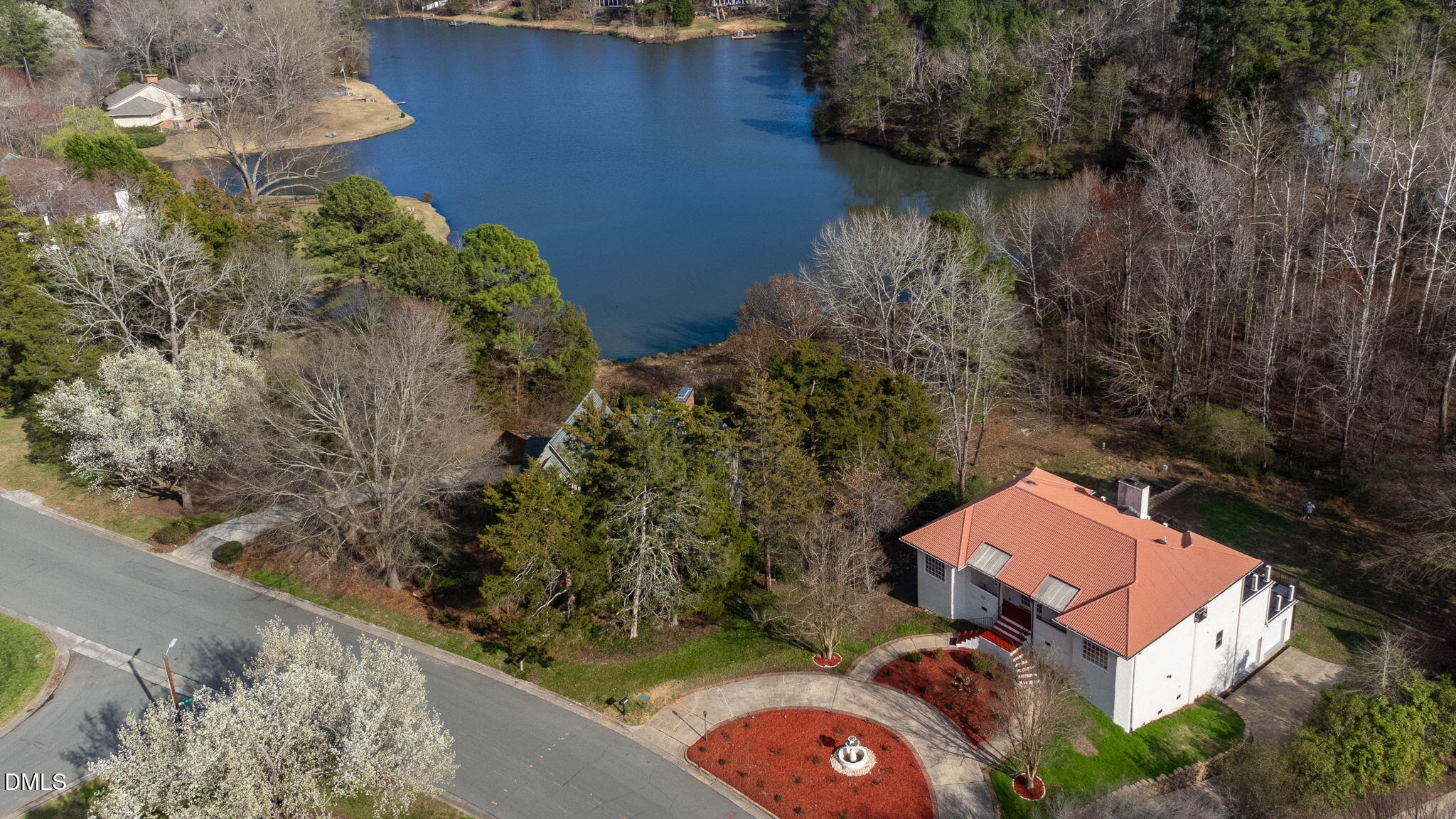 4205 Swarthmore Road Durham, NC 27707 - Photo 18 of 86 an aerial view of a house with a yard
