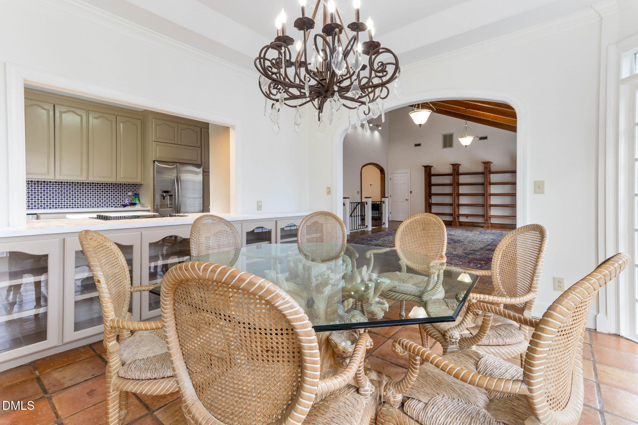 4205 Swarthmore Road Durham, NC 27707 - Photo 39 of 86 a view of a dining room with furniture and chandelier