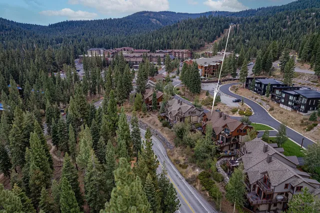 a view of lake and mountain
