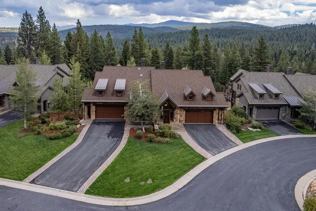 a aerial view of a house