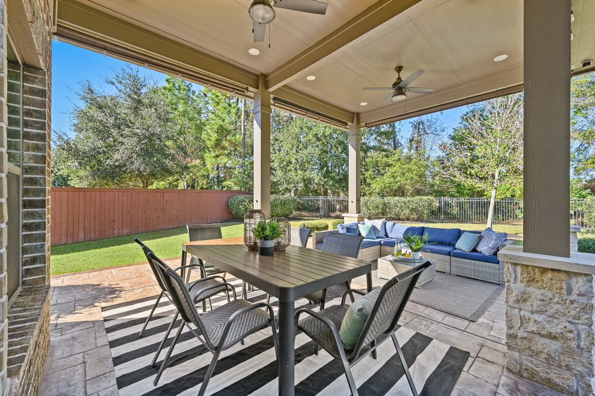 25202 Quiet Ledge Porter, TX 77365 - Photo 40 of 49 a view of an outdoor dining space with furniture and outside view