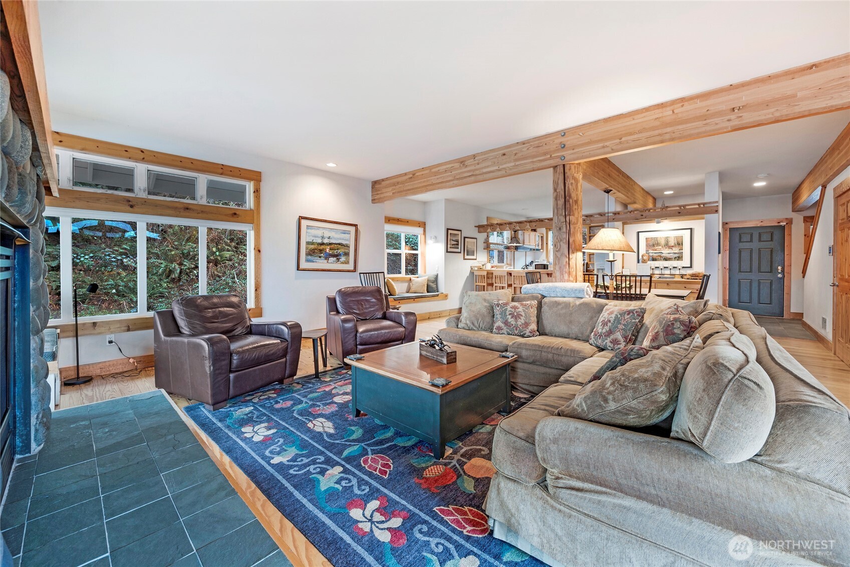 1 Pintail Road Port Ludlow, WA 98365 - Photo 11 of 36 a living room with furniture and a large window