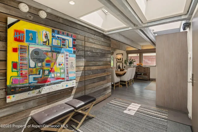 a outdoor space with lots of furniture and garden