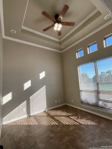 a view of a porch with furniture