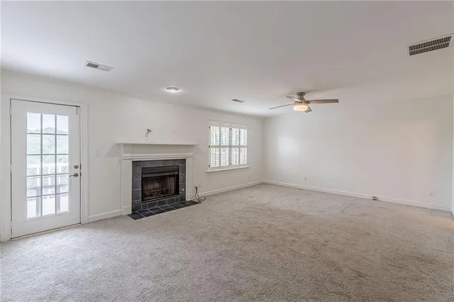 a view of an empty room