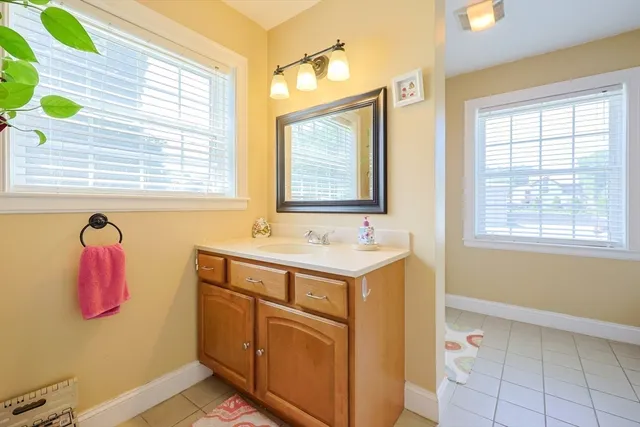 a utility room with a window