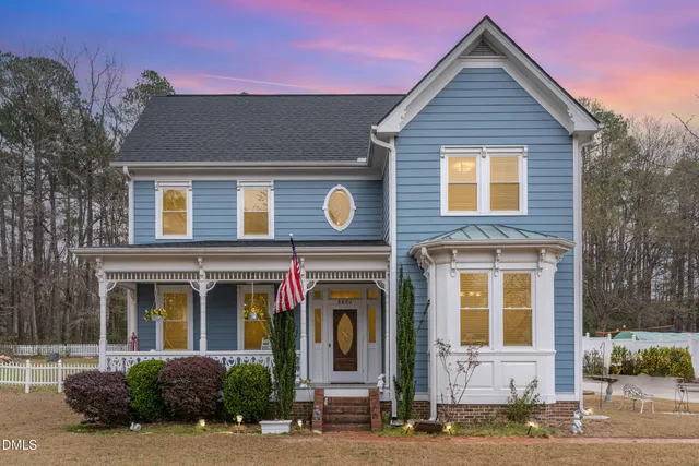 a front view of a house