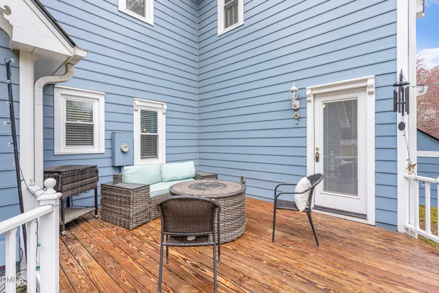 a outdoor space with furniture