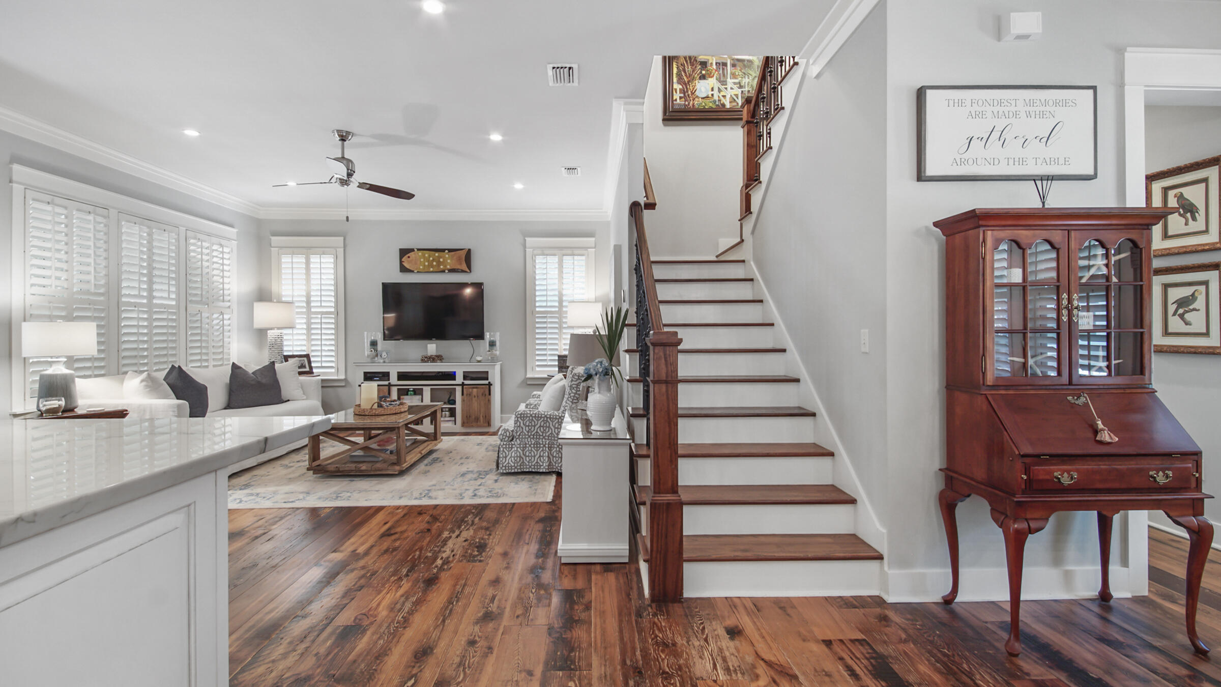 247 Artesian Way Watersound, FL 32461 - Photo 13 of 36 a view of a living room and entryway with wooden floor