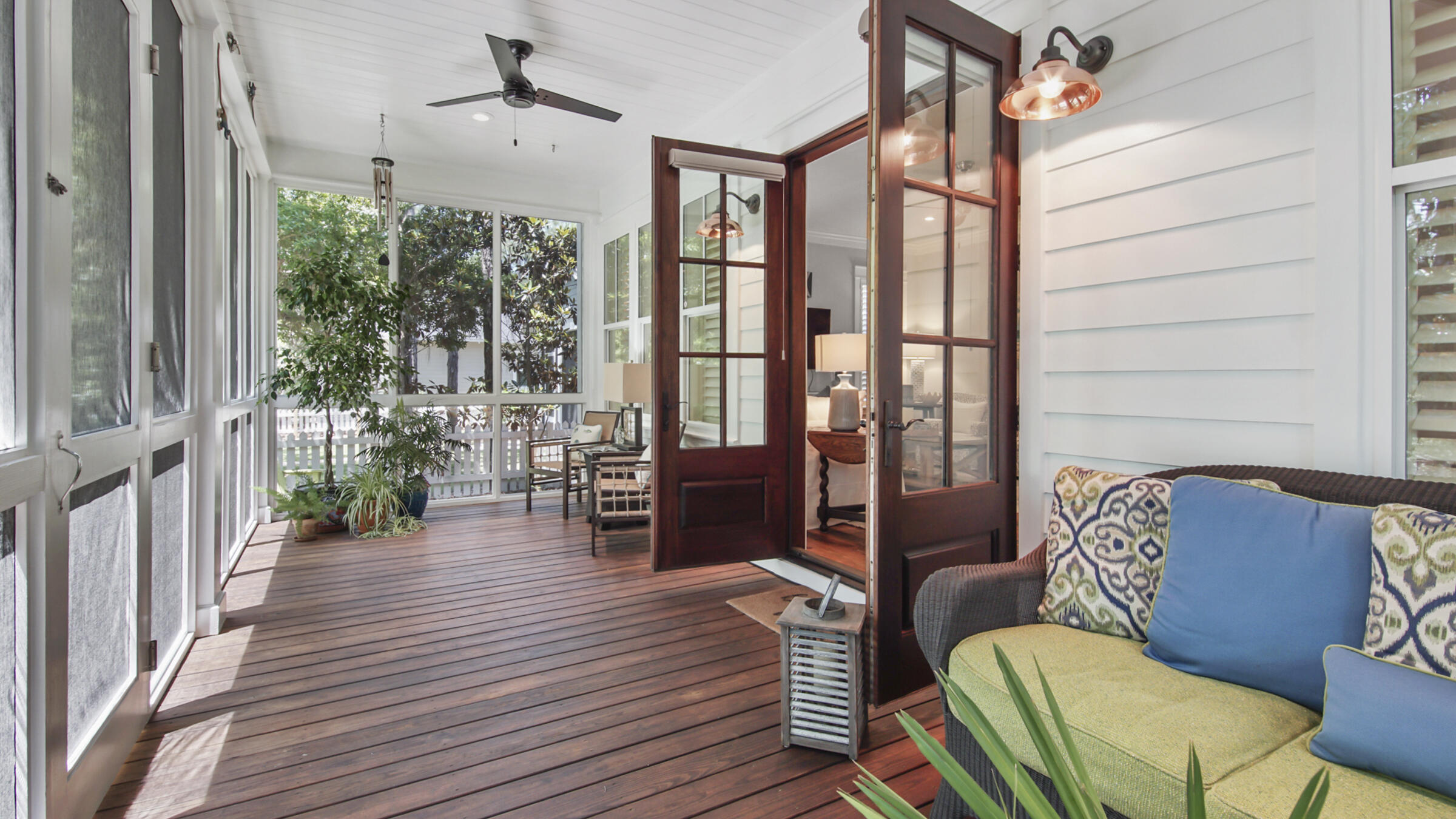 247 Artesian Way Watersound, FL 32461 - Photo 15 of 36 a balcony with furniture and wooden floor