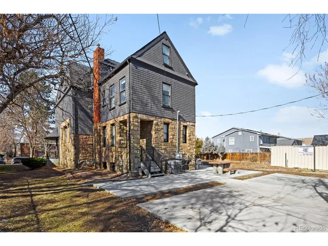 a view of a street with houses