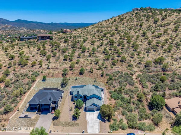 a aerial view of a house