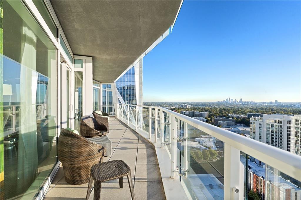 3325 Piedmont Road Northeast, Unit 2804 Atlanta, GA 30305 - Photo 22 of 65 a view of balcony with furniture