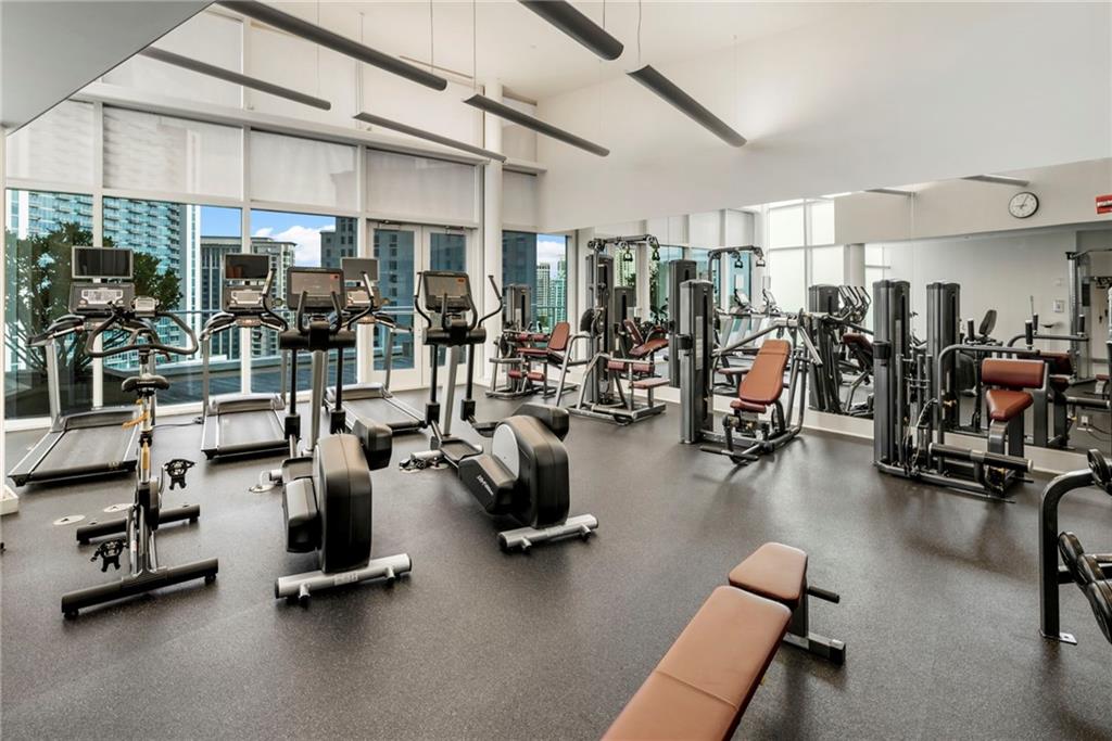 3325 Piedmont Road Northeast, Unit 2804 Atlanta, GA 30305 - Photo 56 of 65 a view of a room with gym equipment